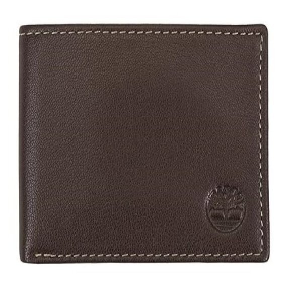 Timberland‎ Men's Brown Blix Slimfold Leather Wallet - Picture 1 of 6